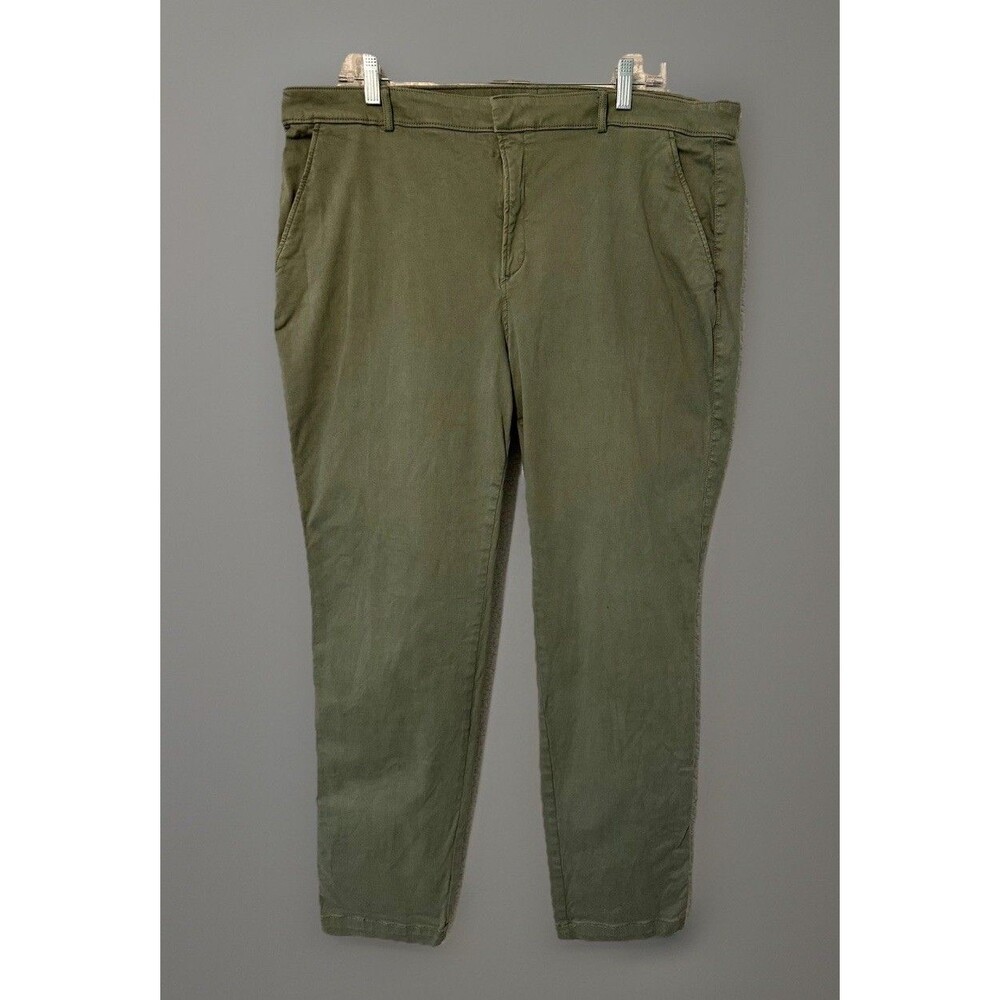 Banana Republic Sloan Dress Pants Womens 16 (Actual Size Solid‎ 38x30) Olive